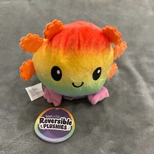 TeeTurtle Reversible Axolotl Plushie NWT